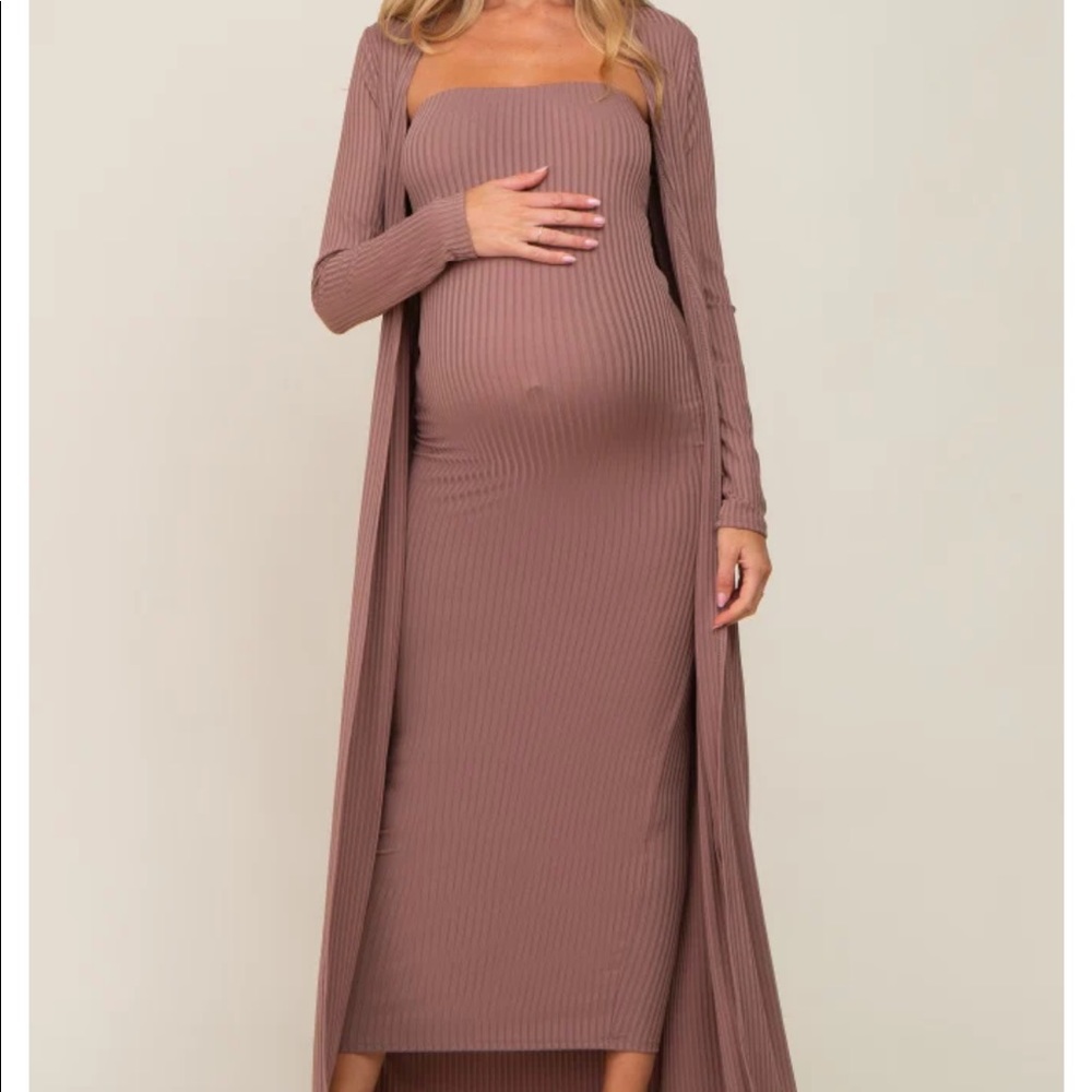 Pink blush Maternity Dress